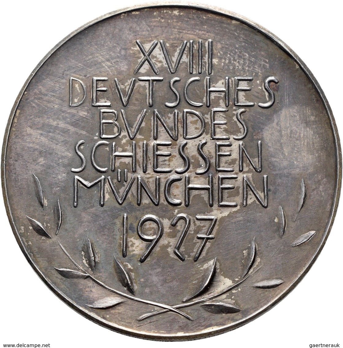 Medaillen Deutschland: 18. Deutsches Bundes-Schießen 1927 In München.: Lot 3 Medaillen; 2 X Silberme - Andere & Zonder Classificatie