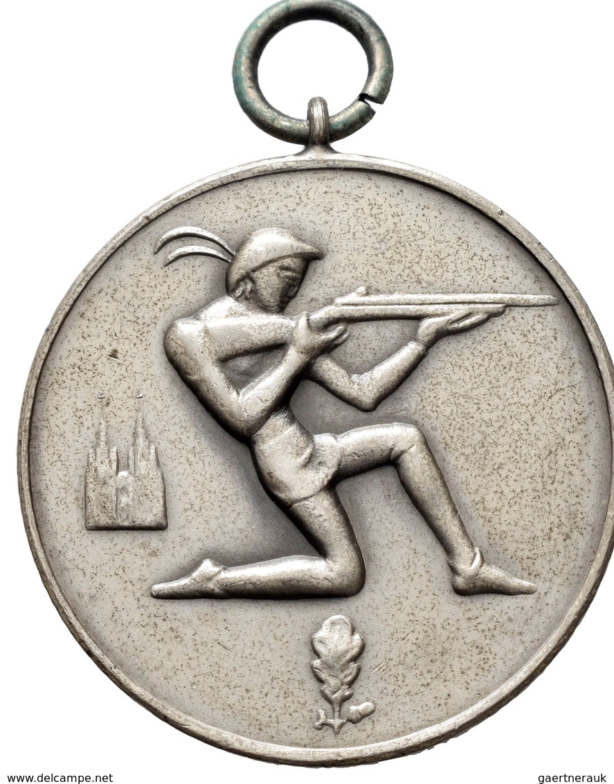 Medaillen Deutschland: 19. Deutsches Bundes-Schießen 1930 In Köln: Lot 4 Medaillen; Silbermedaille 1 - Andere & Zonder Classificatie