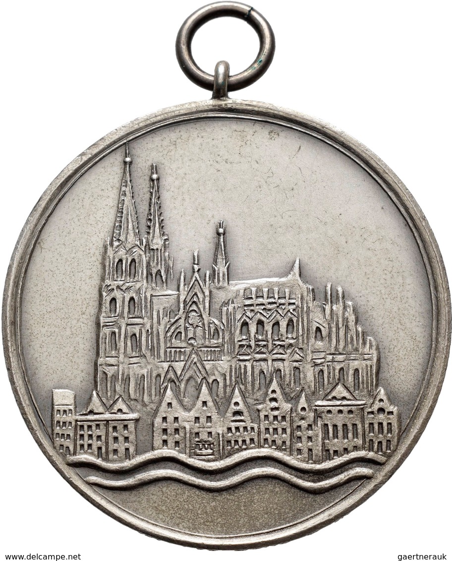 Medaillen Deutschland: 19. Deutsches Bundes-Schießen 1930 in Köln: Lot 4 Medaillen; Silbermedaille 1