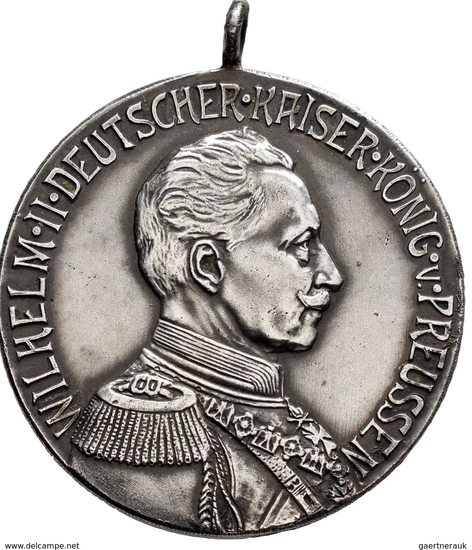 Medaillen Deutschland: Brandenburg-Preussen, Wilhelm II. 1888-1918: Silbermedaille 1913, Unsigniert, - Sonstige & Ohne Zuordnung