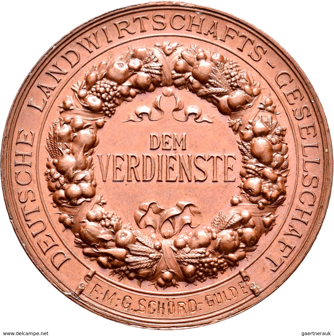 Medaillen Deutschland: Deutsche Landwirtschafts-Gesellschaft: Lot 3 Bronzene Verdienstmedaillen Von - Andere & Zonder Classificatie