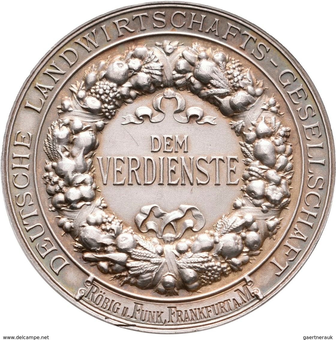 Medaillen Deutschland: Deutsche Landwirtschafts-Gesellschaft: Lot 3 Bronzene Verdienstmedaillen Von - Andere & Zonder Classificatie