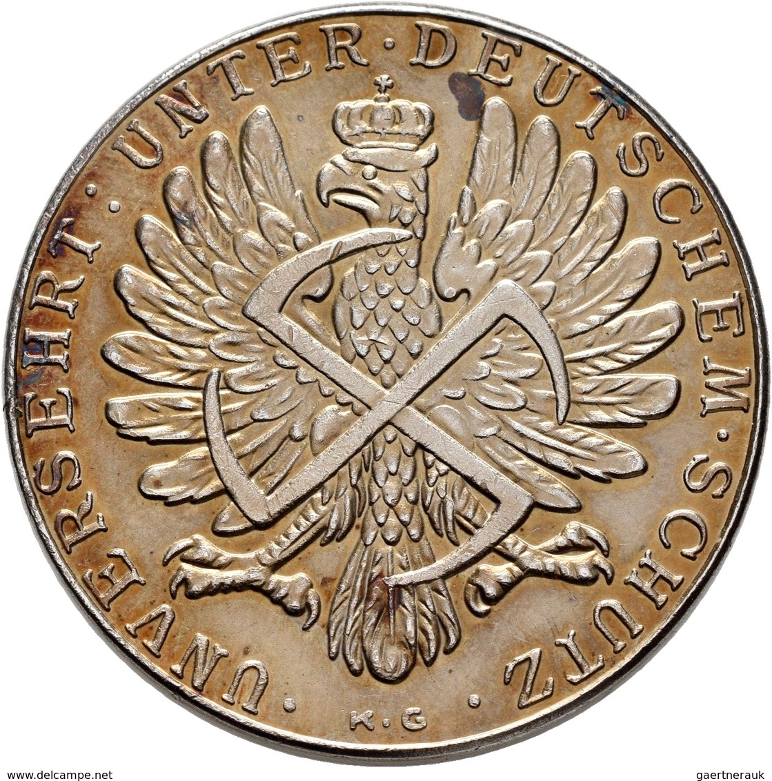 Medaillen Deutschland: Drittes Reich 1933-1945: Silbermedaille 1939 Von Karl Goetz, Auf Die Einnahme - Andere & Zonder Classificatie
