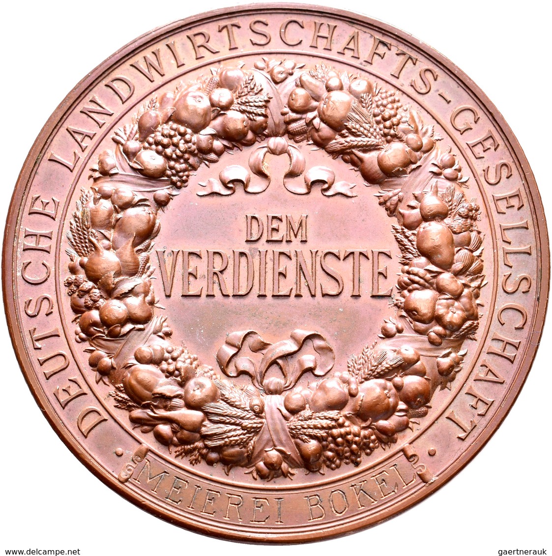 Medaillen Deutschland: Hamburg: Lot 2 Stück; Bronzene Prämienmedaille O.J. (Gravur 1910) Von Karl Sc - Sonstige & Ohne Zuordnung