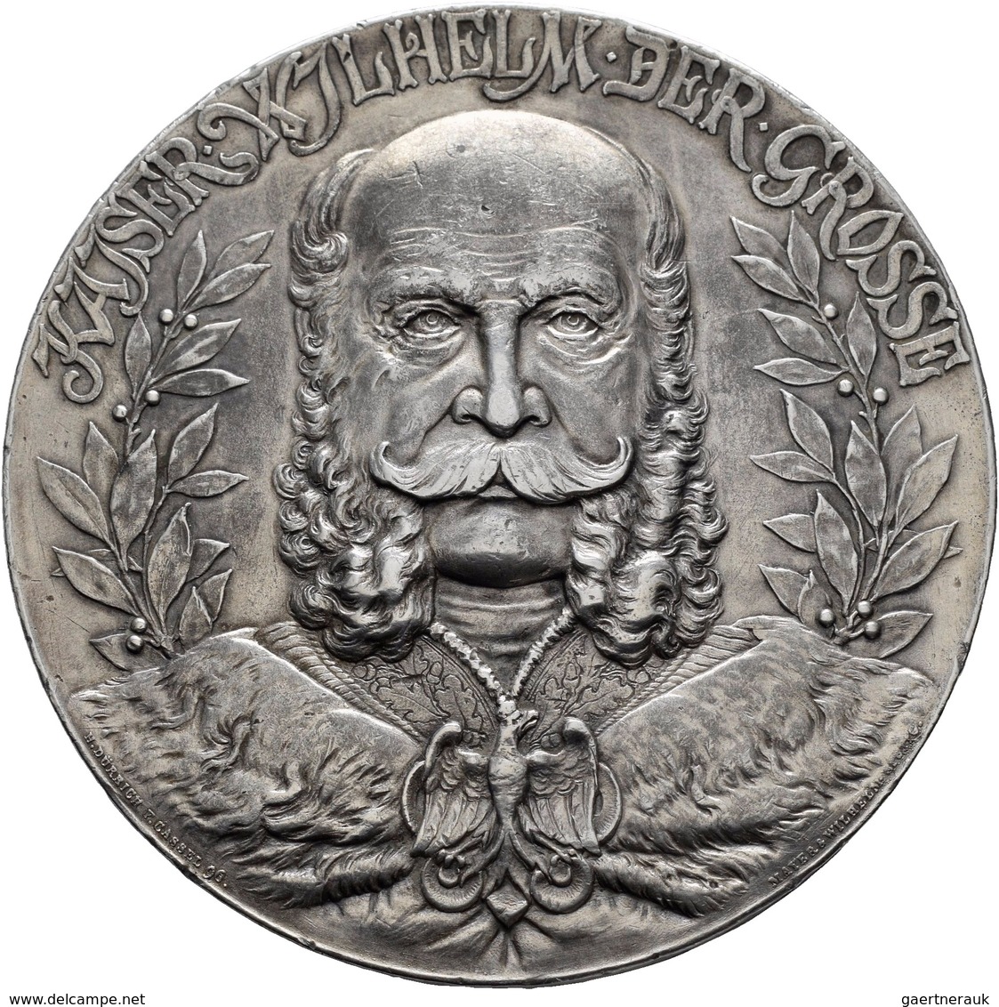 Medaillen Deutschland: Preussen, Wilhelm I. 1861-1888: Zinnmedaille 1897, Von Dürrich, Geprägte Bei - Autres & Non Classés