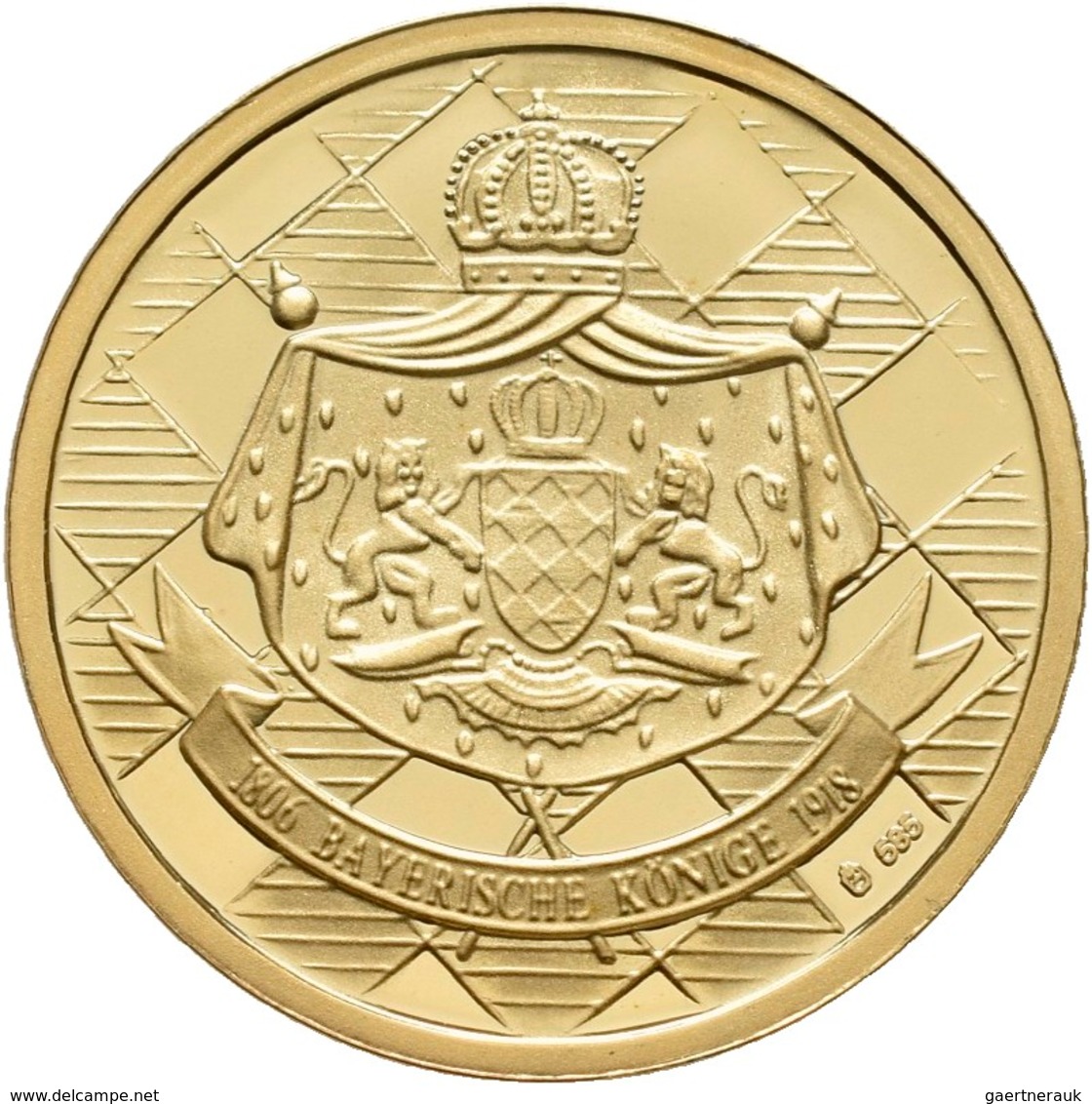 Medaillen Deutschland - Personen: Medaillenset Bayerische Könige: 6 X 1/10 OZ, 585/1000 Gold Im Gesa - Autres & Non Classés