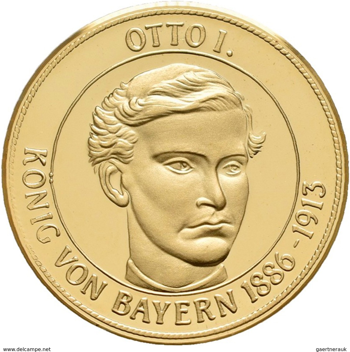 Medaillen Deutschland - Personen: Medaillenset Bayerische Könige: 6 X 1/10 OZ, 585/1000 Gold Im Gesa - Autres & Non Classés