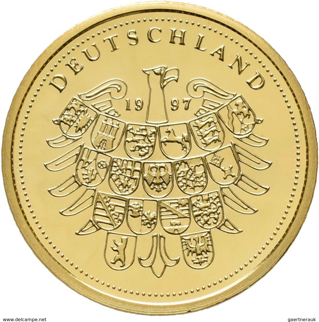 Medaillen Deutschland - Personen: Medaillenset 10 DM Entwürfe 1997: 3 X 3,5 G, 585/1000 Gold Im Gesa - Autres & Non Classés