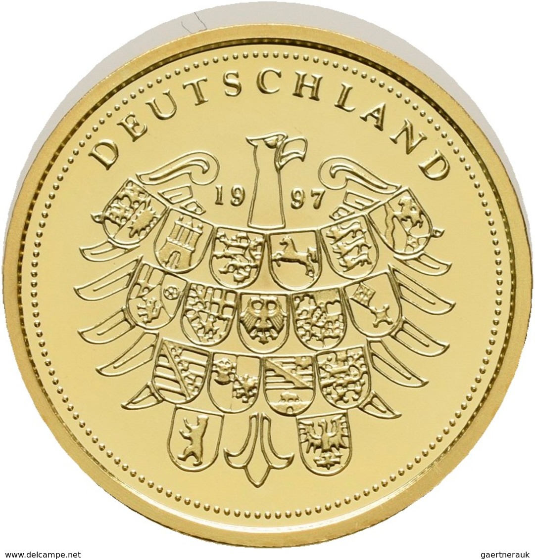Medaillen Deutschland - Personen: Medaillenset 10 DM Entwürfe 1997: 3 X 3,5 G, 585/1000 Gold Im Gesa - Andere & Zonder Classificatie