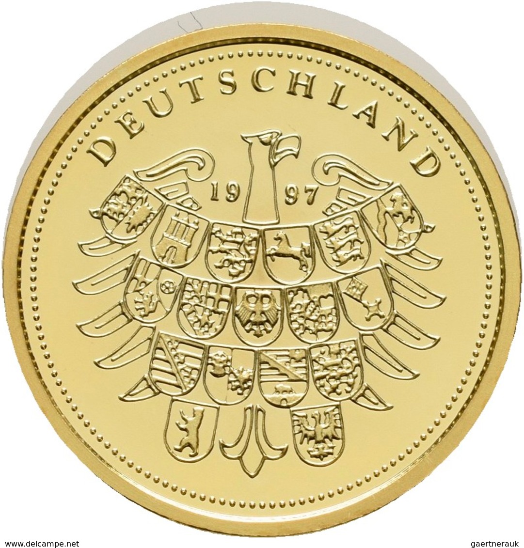 Medaillen Deutschland - Personen: Medaillenset 10 DM Entwürfe 1997: 3 X 3,5 G, 585/1000 Gold Im Gesa - Autres & Non Classés