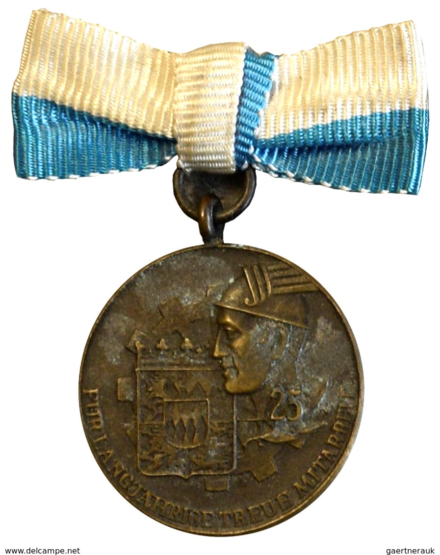 Medaillen Deutschland - Geographisch: Bayern: Lot 2 Stück; Set: Medaille, Tragbare Miniatur Und Anst - Autres & Non Classés