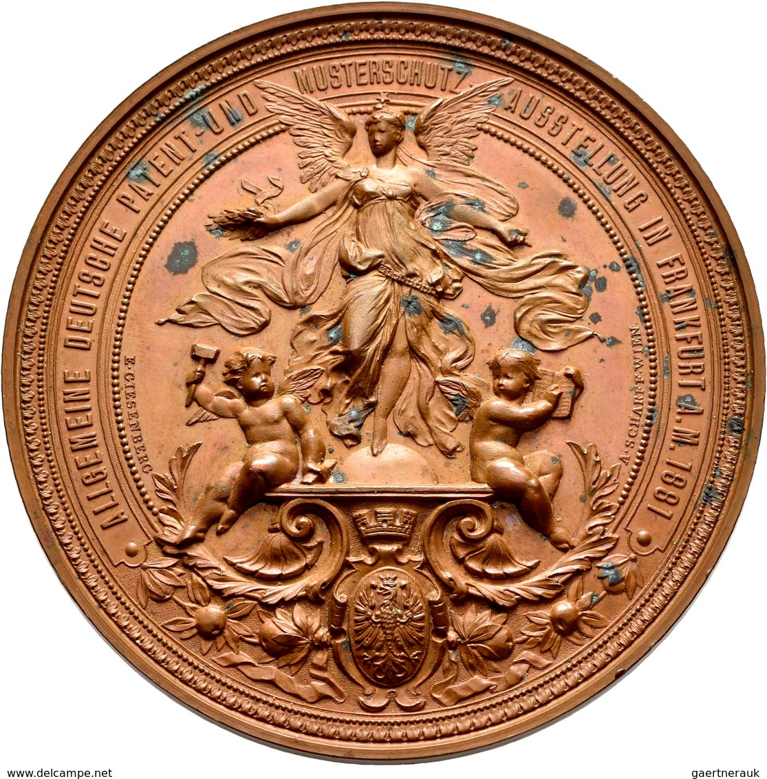 Medaillen Deutschland - Geographisch: Frankfurt A.M.: Bronzemedaille 1881 Von Giesenberg/Scharff. Au - Autres & Non Classés