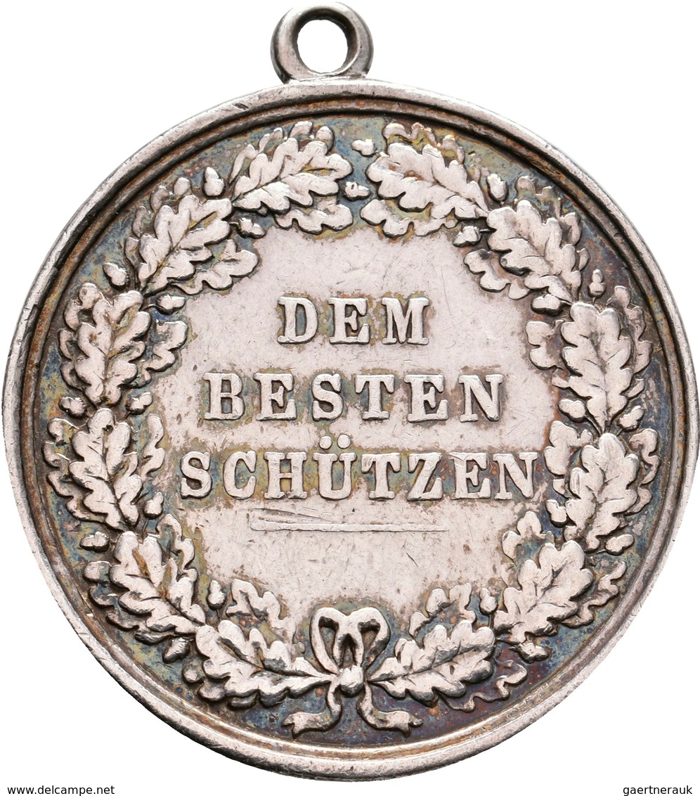 Orden & Ehrenzeichen: Württemberg, Wilhelm II. 1891-1918: Lot 2 Silbermedaillen; Silberne Schießpräm - Sonstige & Ohne Zuordnung