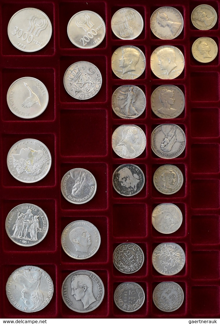 Alle Welt: Lot 25 Silbermünzen Aus Aller Welt. - Autres & Non Classés