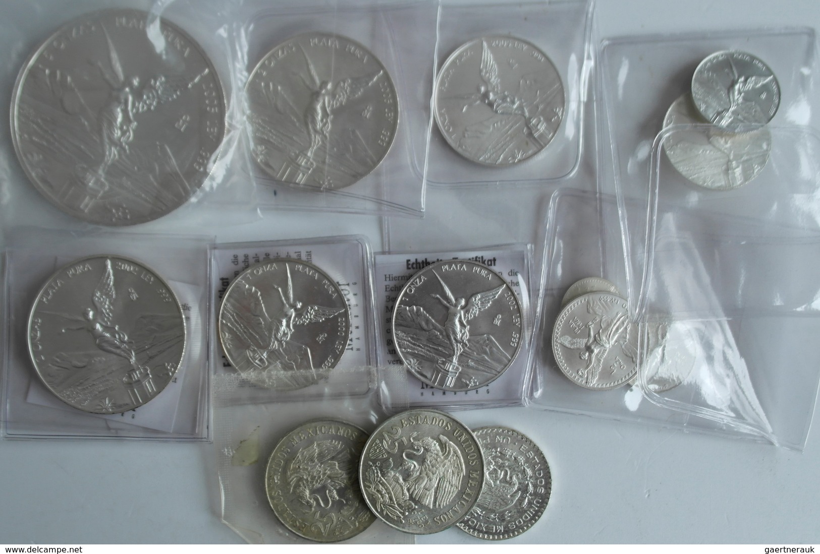 Mexiko: Silberanleger Aufgepasst: Eine Kleine Aber Feine Sammlung An Diversen Silberunzen, Dabei Ser - Mexico