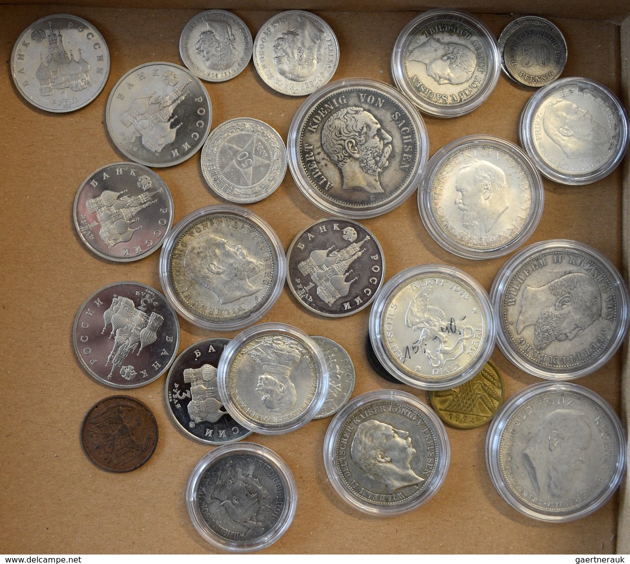 Europa: Lot Von Insg. 28 Europäischen Silber U. Kupfermünzen; Deutsches Kaiserreich: Bayern 5 Mark 1 - Andere - Europa