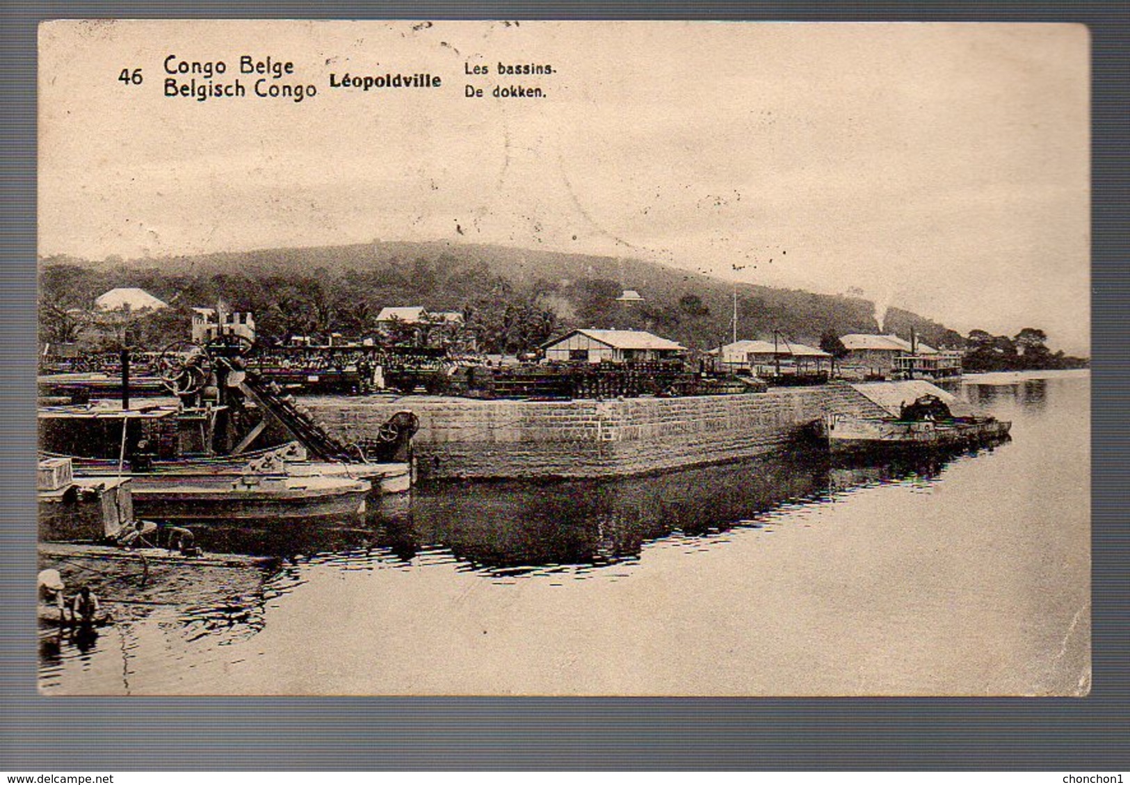 CONGO - ENTIER STIBBE 43 - VUE 46 - KONGOLO + ALBERTVILLE Type 5 Vers NAMUR - 1921 - TB - PL8 - Entiers Postaux