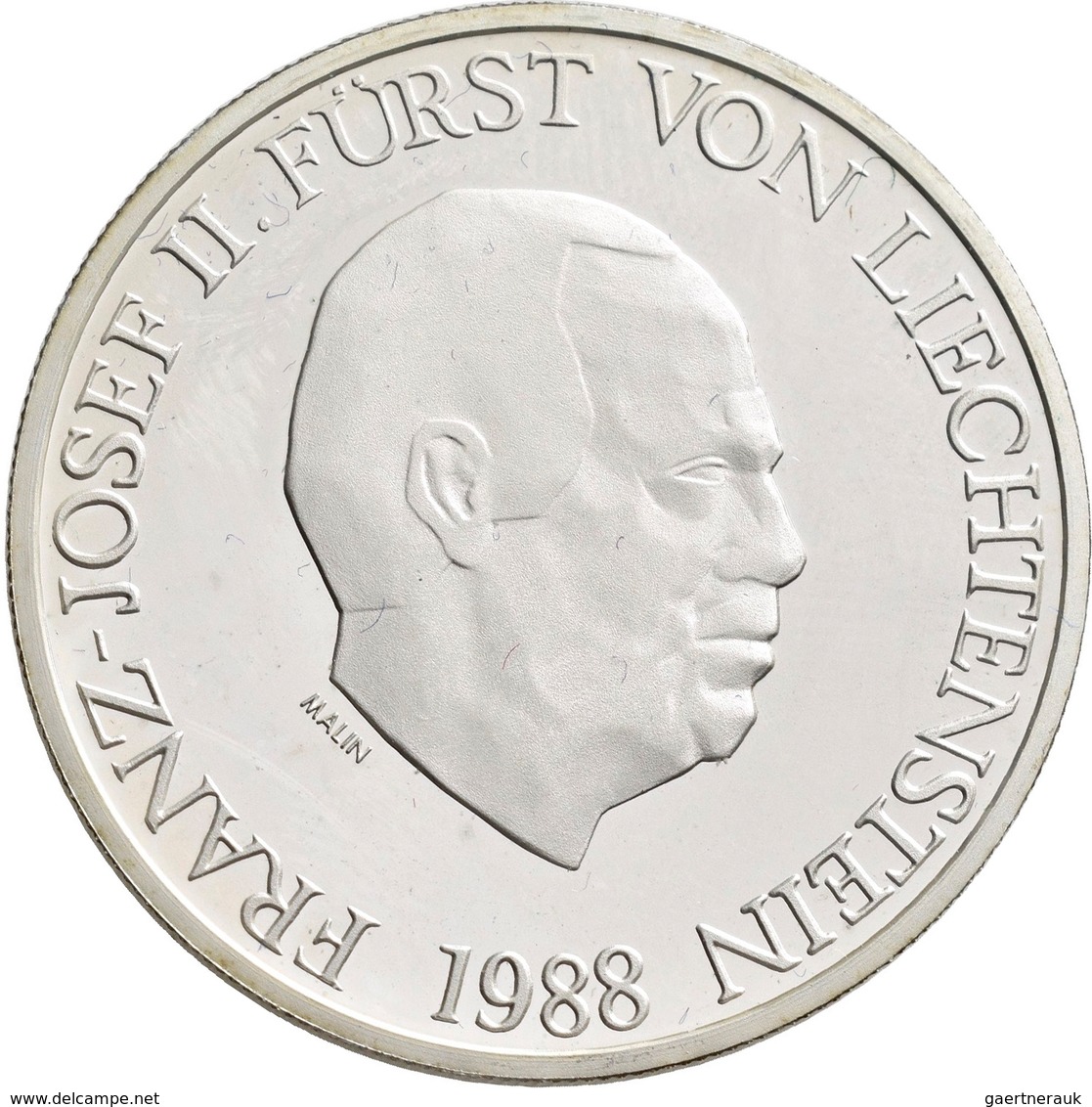 Liechtenstein: Lot 4 Stück; 10 Franken 1988, 1990, 2006, Alle Polierte Platte Sowie Eine Nachprägung - Liechtenstein