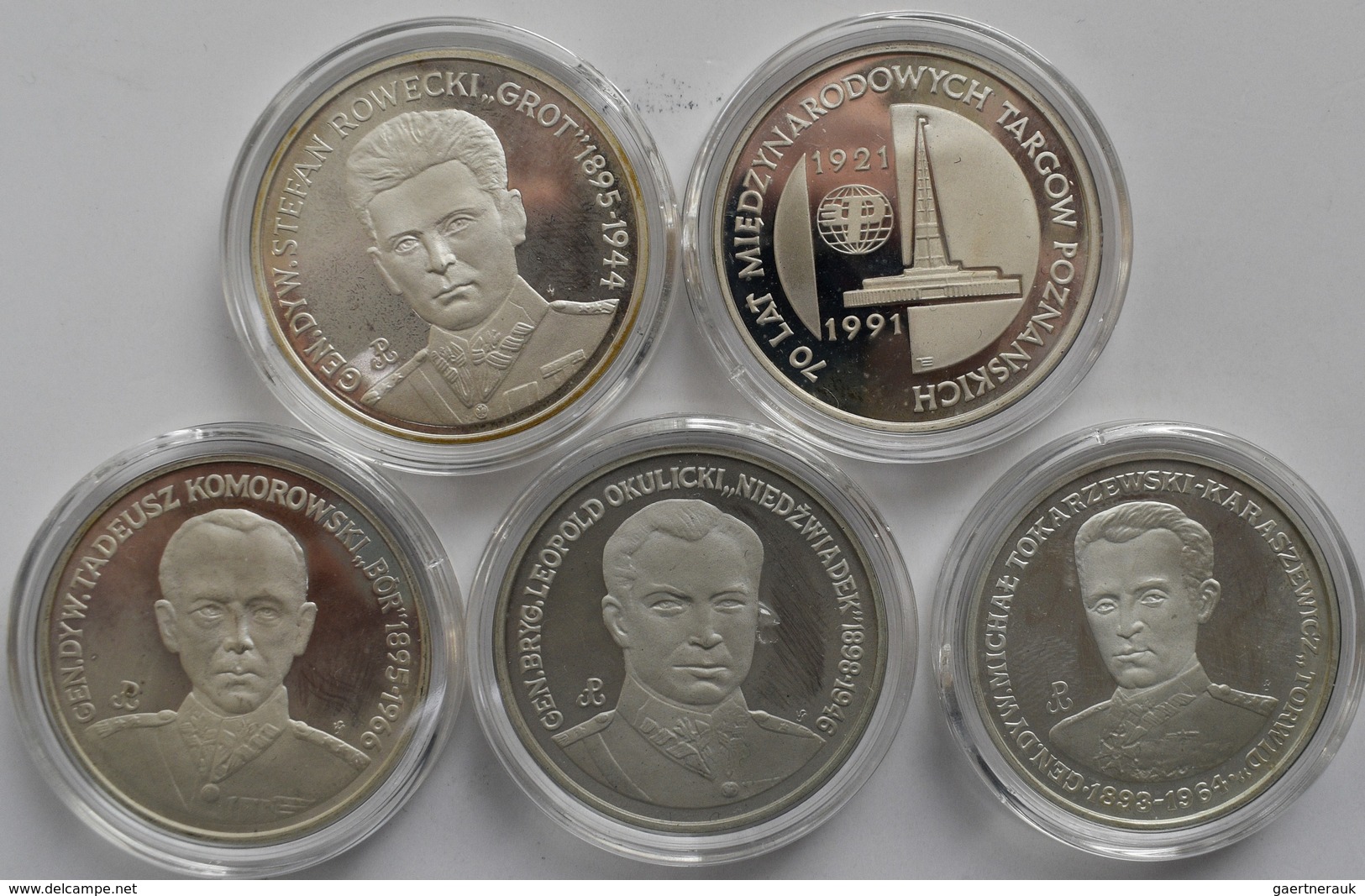 Polen: Lot 5 X 200.000 Zlotych 1990 - 1991, 5 Verschiedene Motive, KM# Y 240/242/250/251/252. Jeweil - Polen