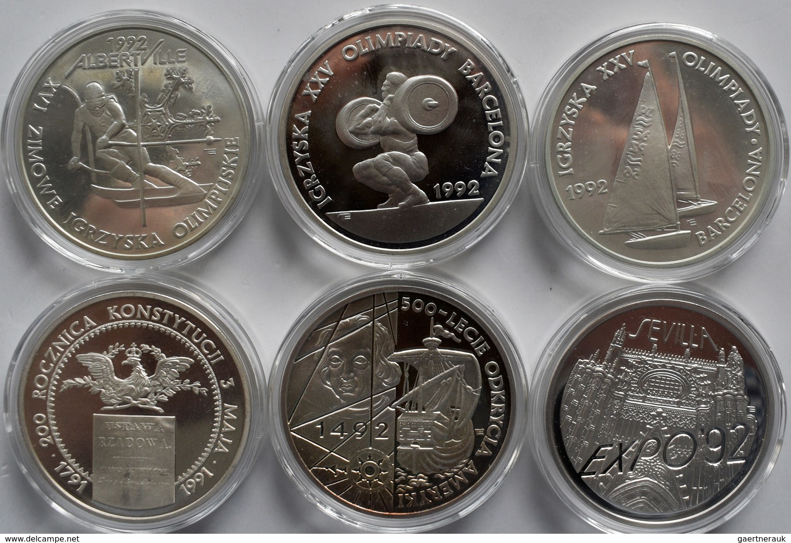 Polen: Lot 6 X 200.000 Zlotych 1991 - 1992, 6 Verschiedene Motive, KM# Y 218/226/228/230/231/241. Je - Polen