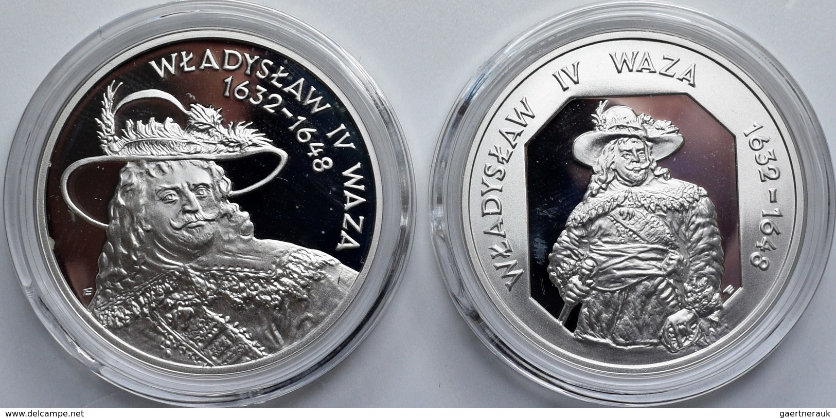 Polen: Lot 2 X 10 Zlotych 1999: Wladyslaw IV. Waza (KM# 369 + 370). Jeweils In Kapsel, Polierte Plat - Poland