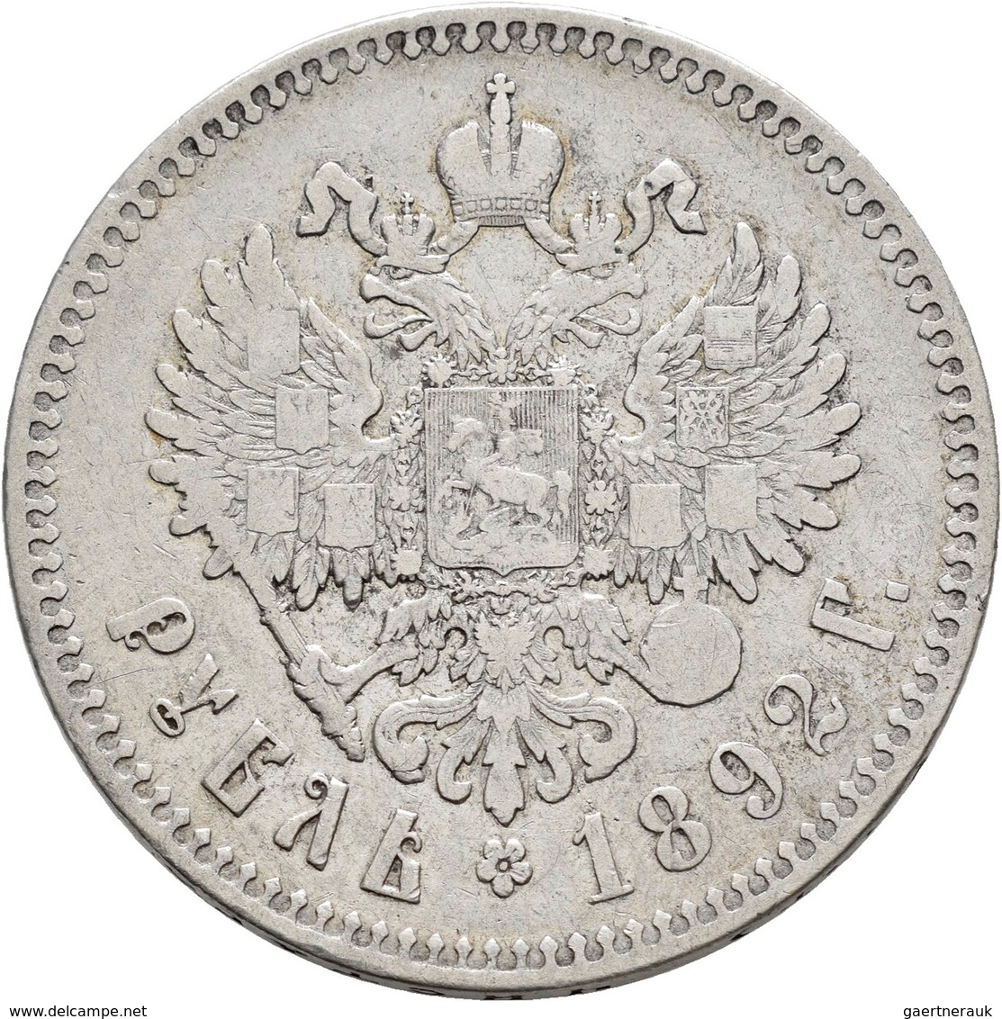 Russland: Lot 3 Stück; Rubel 1892, 1901, 1913 (300 Jahre Romanov), Fast Sehr Schön, Sehr Schön. - Russie