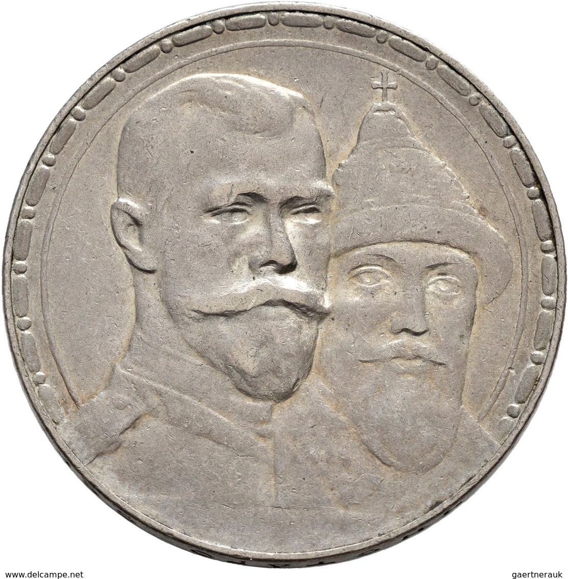 Russland: Lot 3 Stück; Rubel 1892, 1901, 1913 (300 Jahre Romanov), Fast Sehr Schön, Sehr Schön. - Rusland