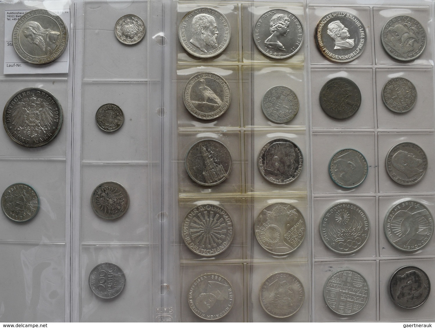 Deutschland: Lot 27 Münzen; Meist Silber, Dabei Kaiserreich, Weimar, BRD. - Sonstige & Ohne Zuordnung