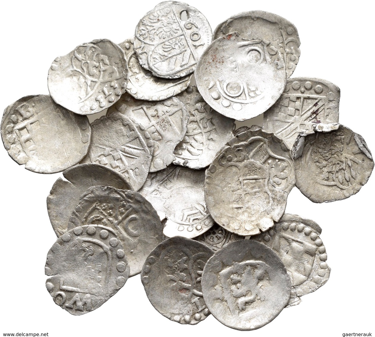 Altdeutschland Und RDR Bis 1800: Altdeutschland, Lot 22 Münzen; Nürnberg: Einseitiger Pfennig 1601 / - Andere & Zonder Classificatie