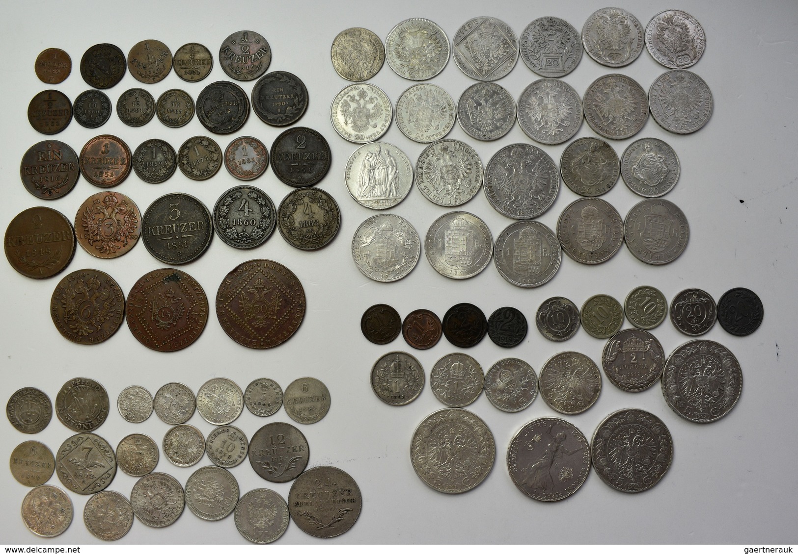 Haus Habsburg: Sammlung über 80 Diverse Münzen Aus Österreich-Ungarn, überwiegend 19. Jhd. Bis Krone - Sonstige – Europa