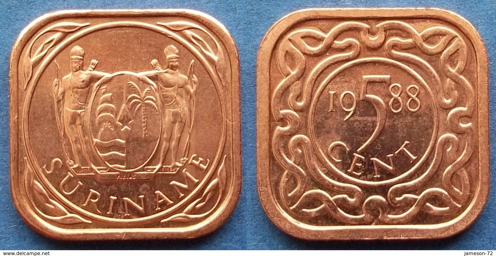 SURINAME - 5 Cents 1988 KM# 12.1b Republic Since 1975 - Edelweiss Coins - Surinam 1975 - ...