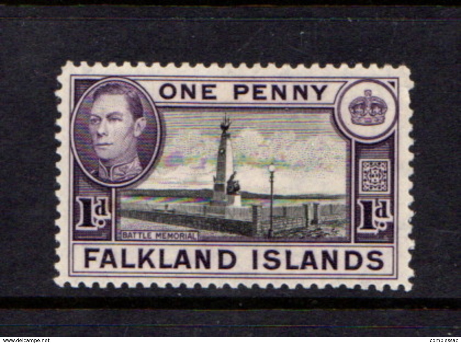 FALKLAND  ISLANDS    1938    1d  Black  And  Violet    MH - Falkland Islands