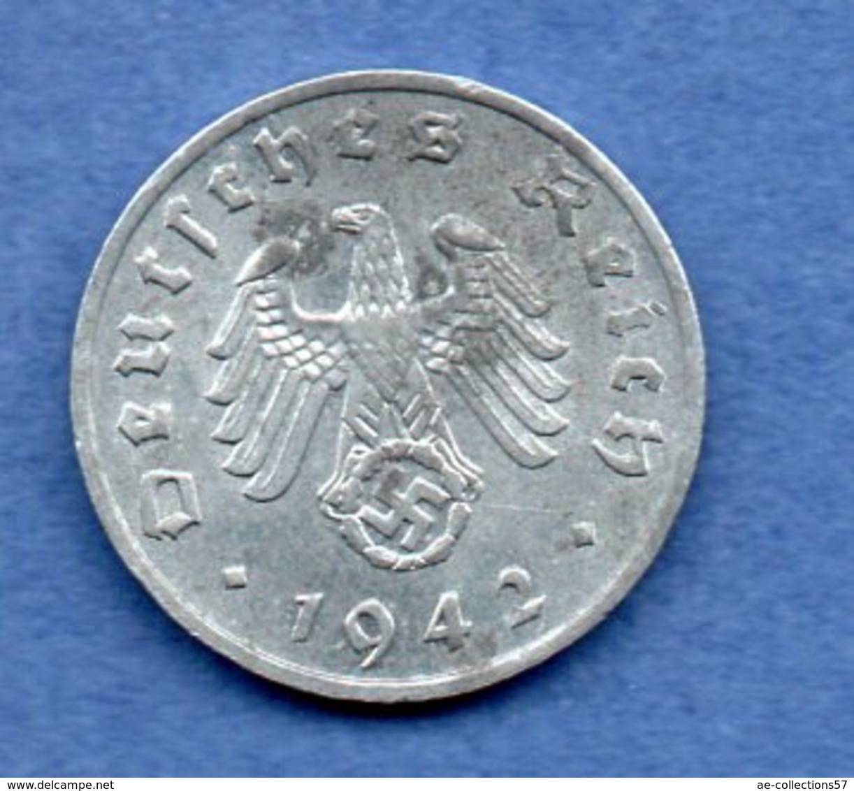 Allemagne - 1 Reichspfennig 1942 F  - Km # 97  -- état SUP  -- - 1 Reichspfennig