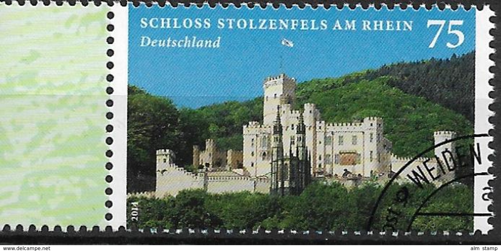 2014  Allem. Fed.  Deutschland MI. 3049 FD-used  LR  Schloss Stolzenfels Am Rhein - Oblitérés
