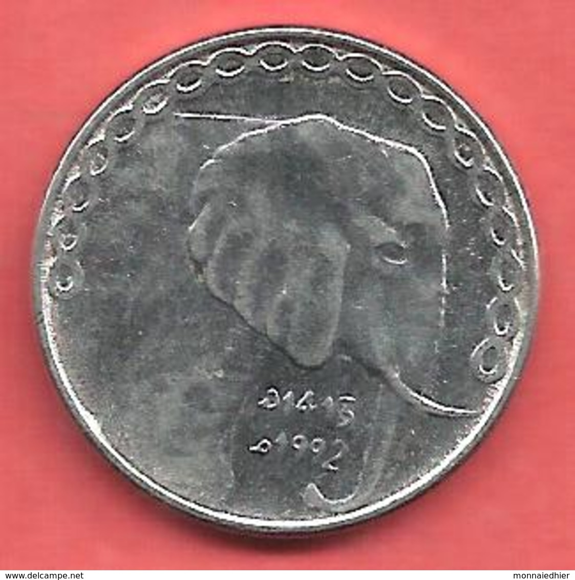 5 Dinars , ALGERIE , Acier , 1992 , N° KM # 123 , SUP - Algérie