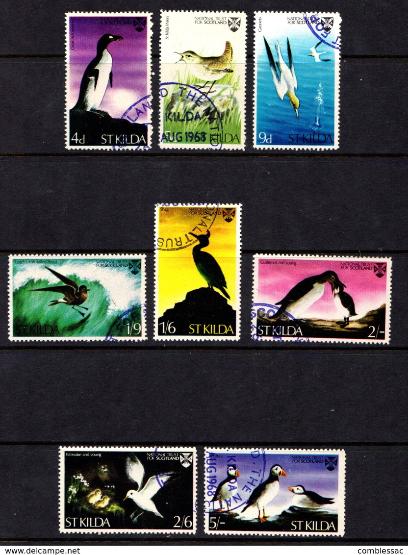 SAINT  KILDA    1968    Birds    Set  Of  8    USED - Other & Unclassified