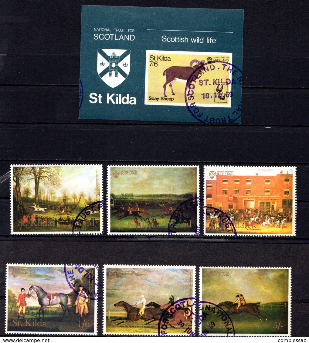 SAINT  KILDA    1969    National  Trust  For  Scotland    Set  Of  6   And  1  Sheetlet    USED - Other & Unclassified