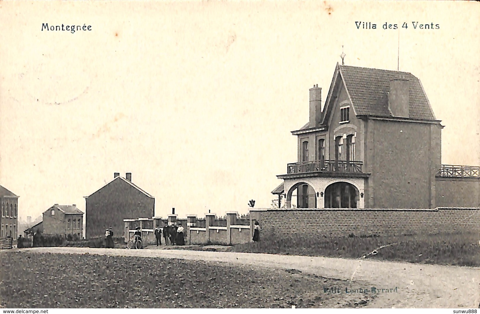 Montegnée - Villa Des 4 Vents (animée, Edit. Lenne-Byrard, 1910) - Saint-Nicolas