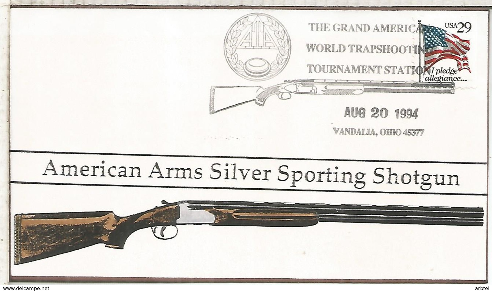 ESTADOS UNIDOS USA 1994 VANDALIA MAT CAZA HUNTING RIFLE GUN TRAPSHOOTING - Wild