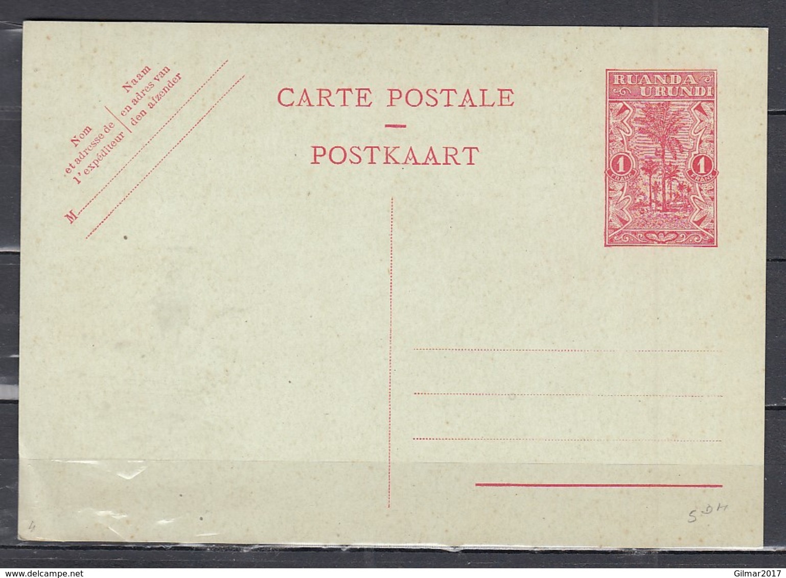 Carte Postale Van Ruanda Urundi - Entiers Postaux