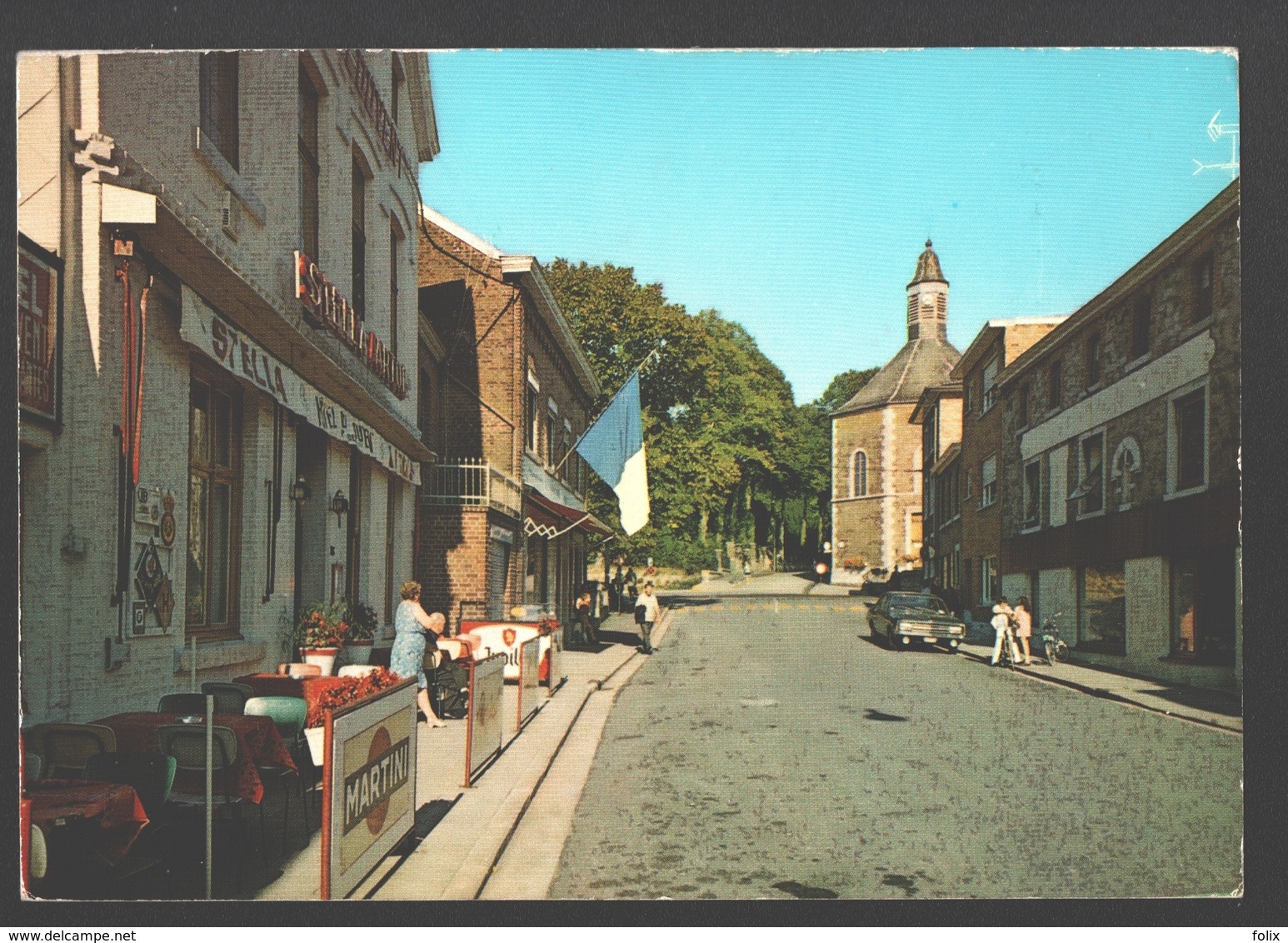 Moresnet-Chapelle - Rue De La Clinique - Publicité Stella / Martini - Blieberg