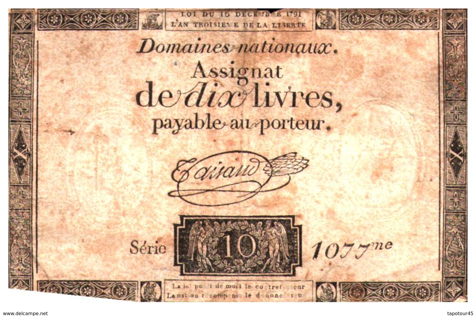 Billets > France > Assignats 10 Livres - Assignats & Mandats Territoriaux