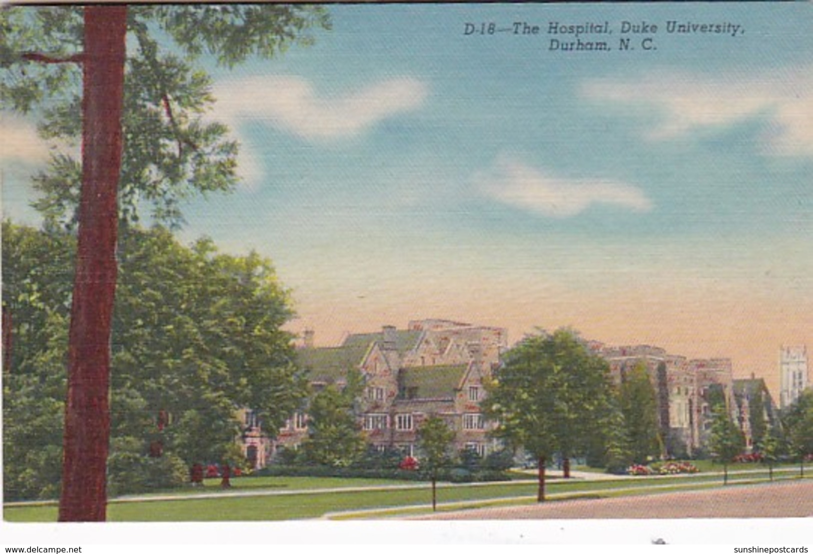 North Carolina Durham The Hospital Duke University Curteich - Durham