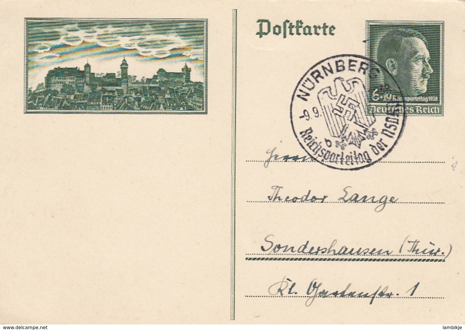 Deutsches Reich Postkarte P272 1938 - Briefe U. Dokumente