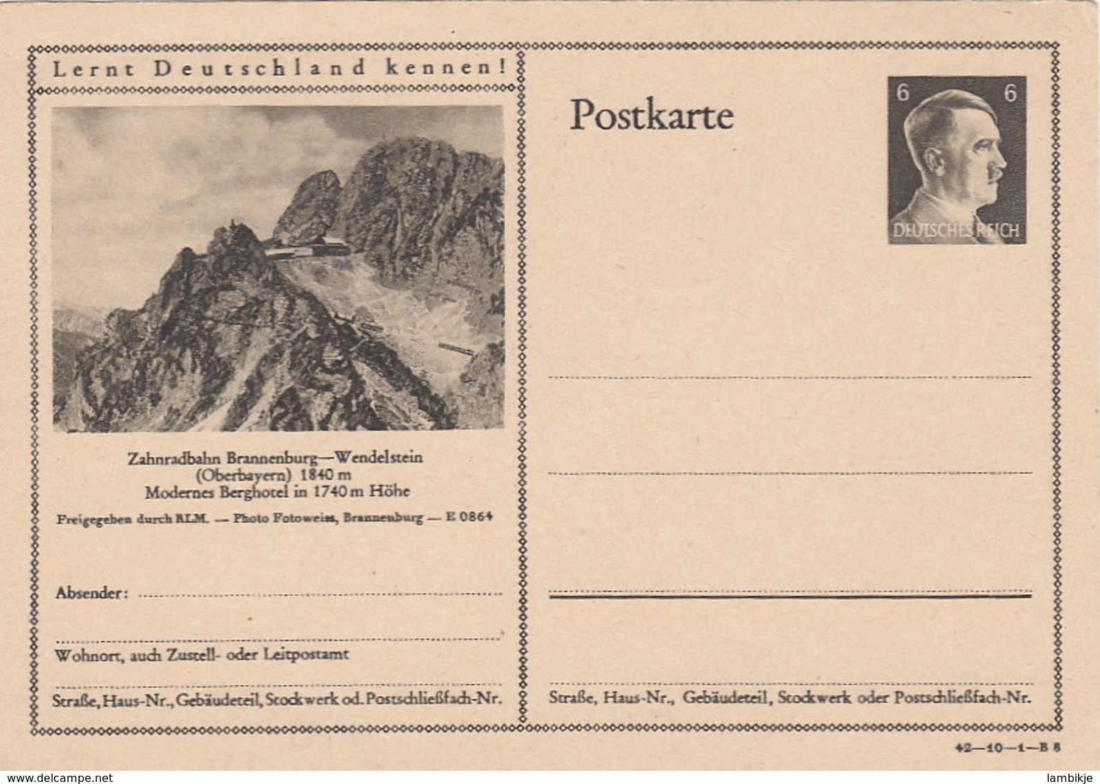 Deutsches Reich Postkarte P305 1941 - Briefe U. Dokumente