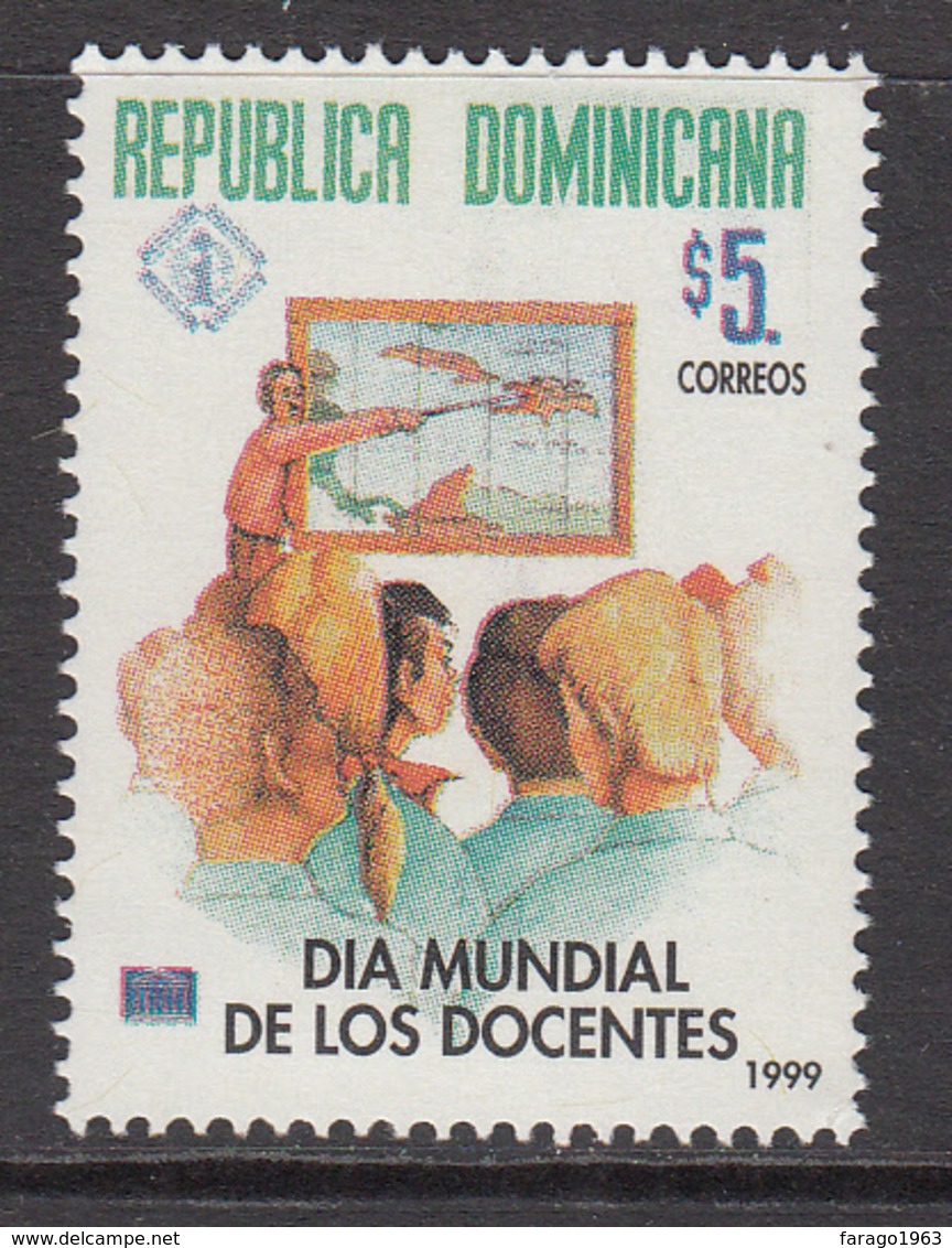 1998 Dominican Republic Dominicana  World Education Day Teacher  Complete Set Of 1 MNH - Dominicaine (République)