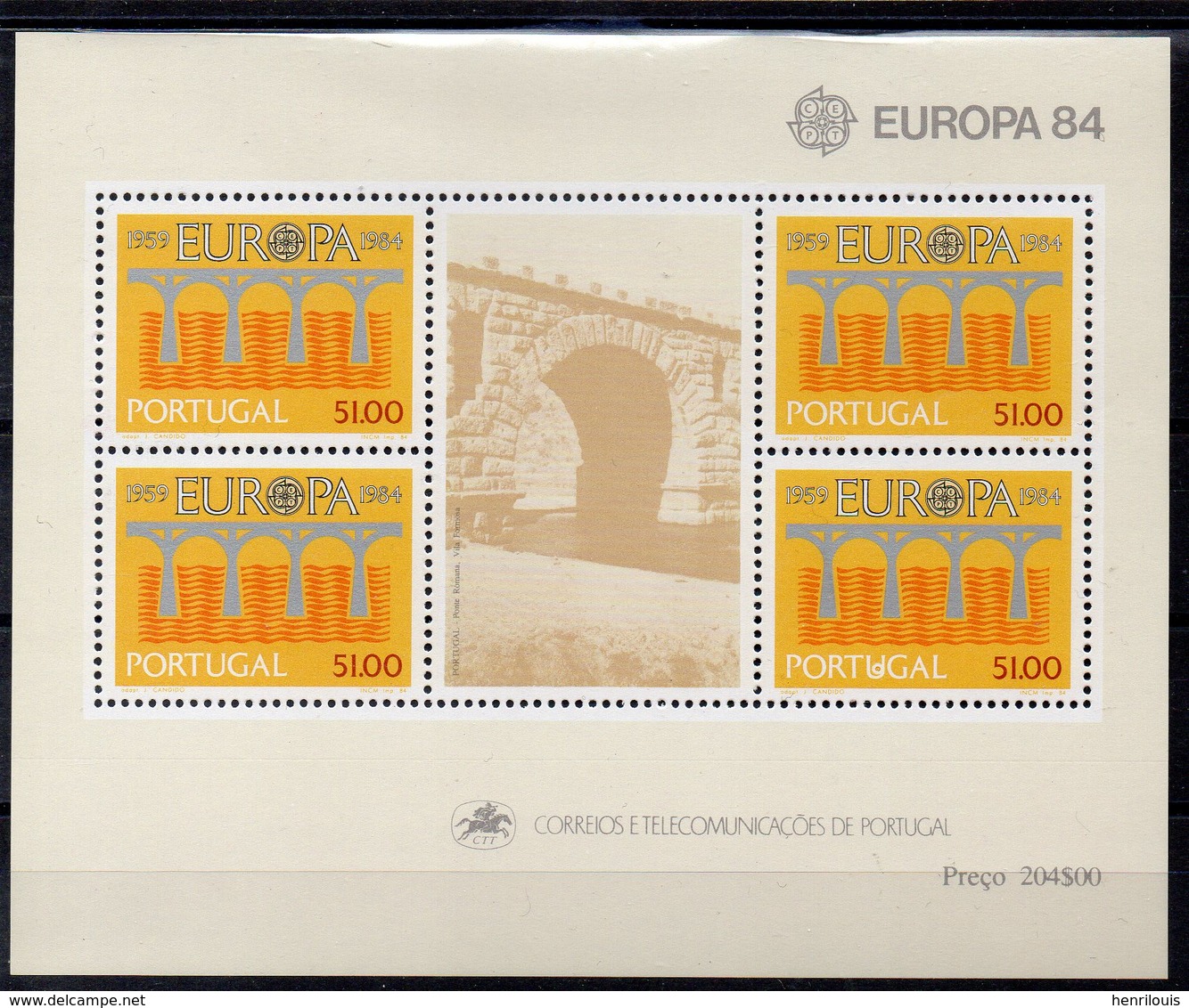 PORTUGAL Timbres Neufs ** De 1984  (ref 5996 ) EUROPA - Blocs-feuillets