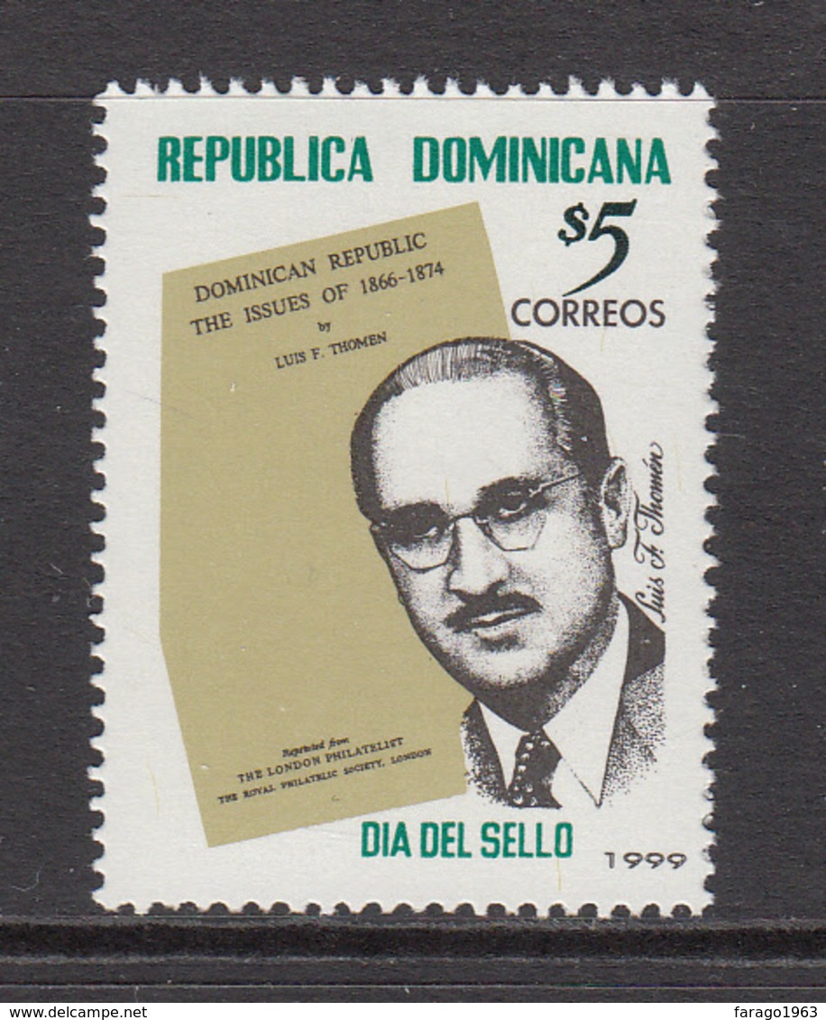 1999 Dominican Republic Dominicana  Stamp Day Philately Complete Set Of 1 MNH - Dominicaine (République)