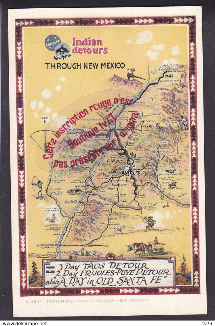 Q0683 - Indian Detours Through  NEW MEXICO -  USA - Autres & Non Classés