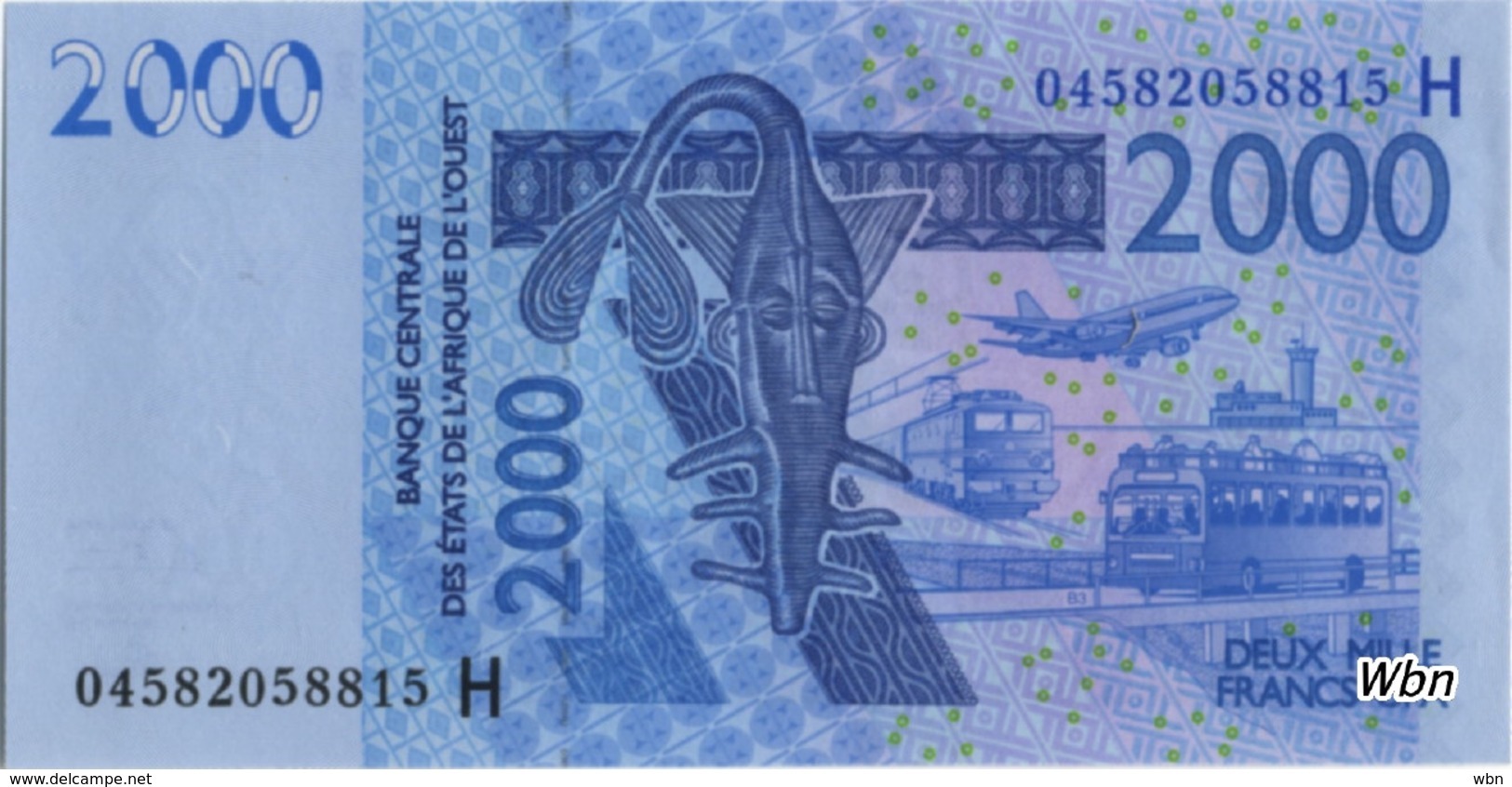 Niger 2000 Francs (P616H) Letter H 2004 -UNC- - Niger